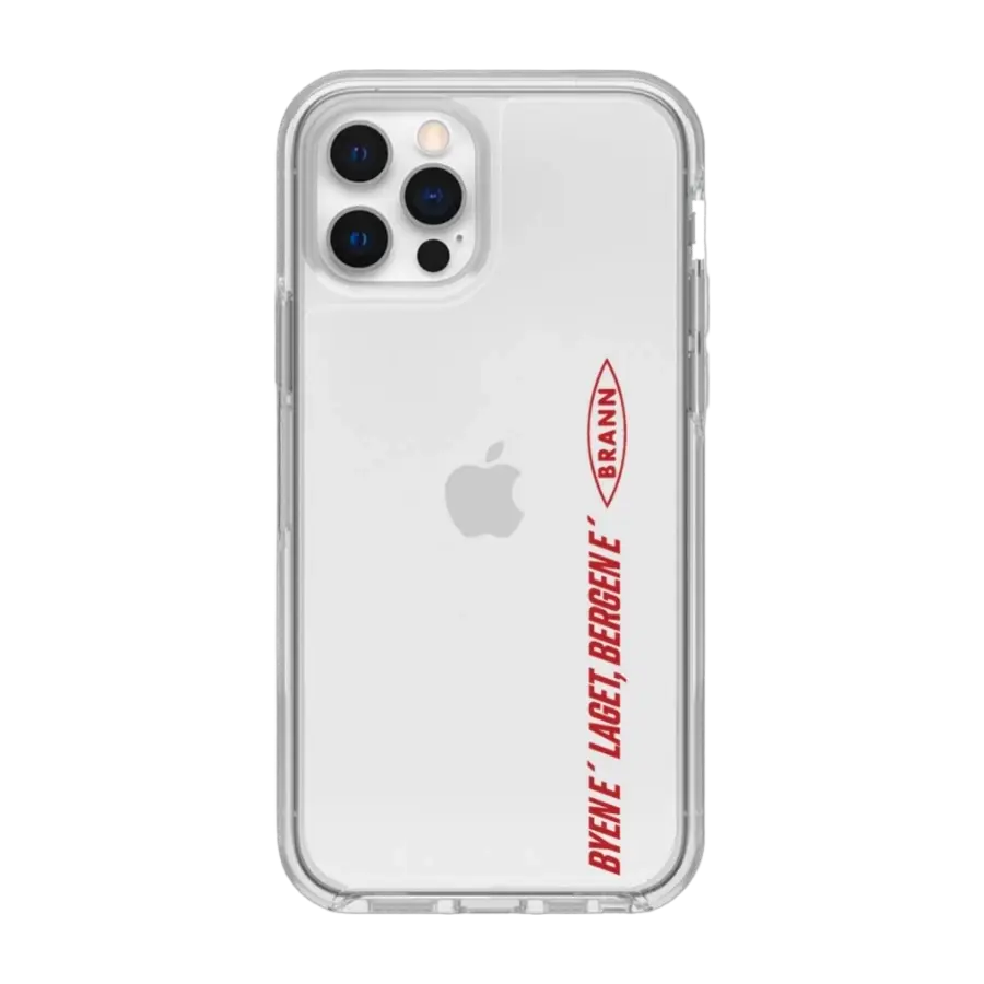 Phonecases3D iPhone 12 Brann SK Clear case -mobildeksel, hvit