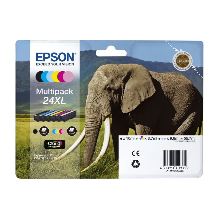 Epson 24XL (6 farger)