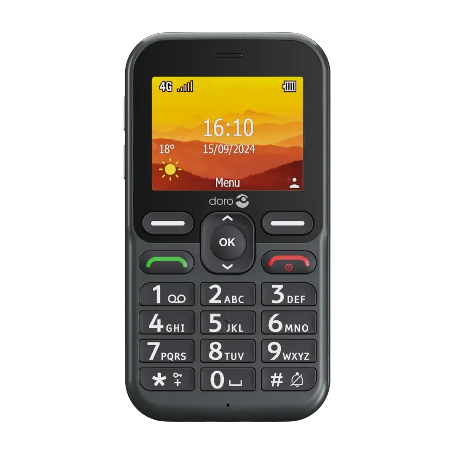 Doro Leva L11 mobiltelefon, grafitt