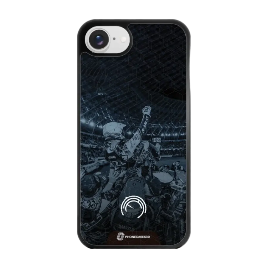 Phonecases3D iPhone 17e/16e Norges Motorsportforbund 3D mobildeksel, svart