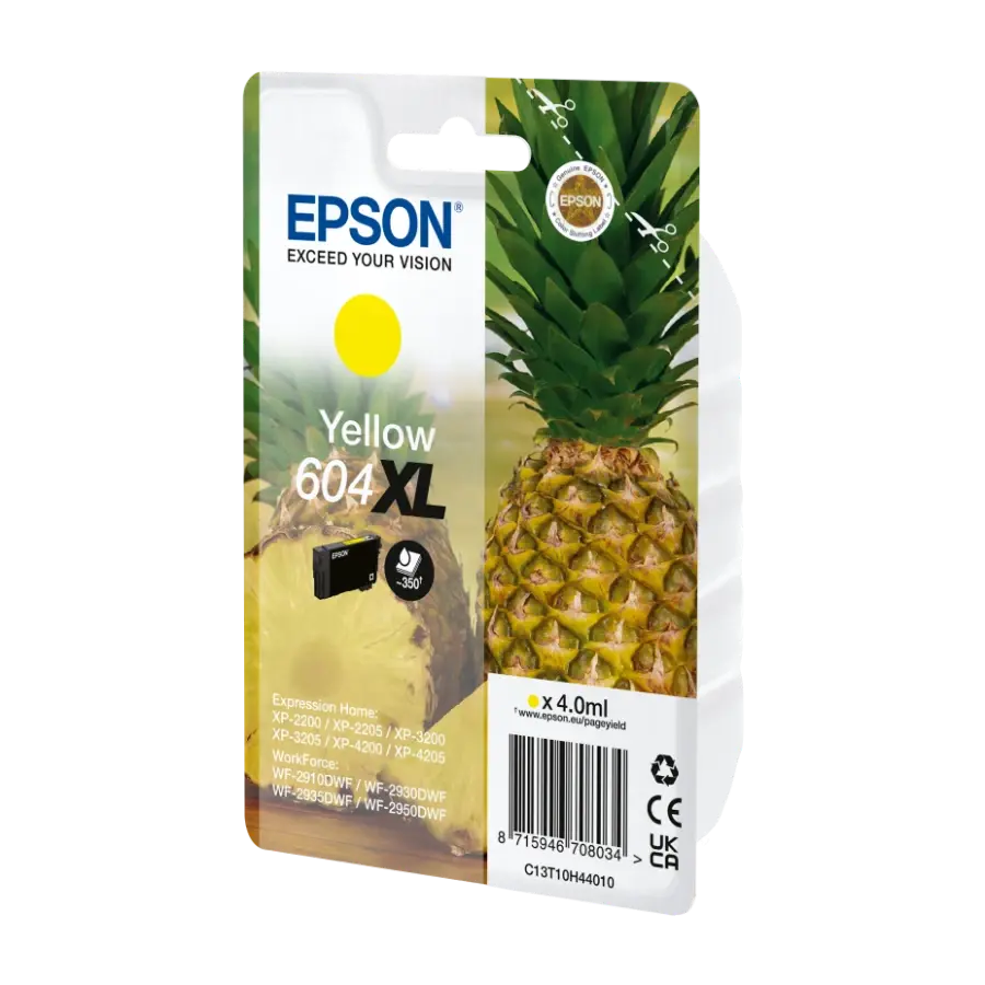 Epson T604XL, gul blekkpatron