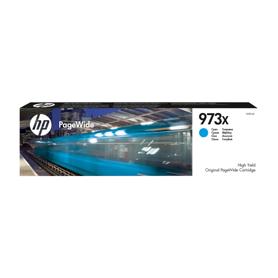HP 973X Original Høyt (Xl) Utbytte, cyan f6t81ae