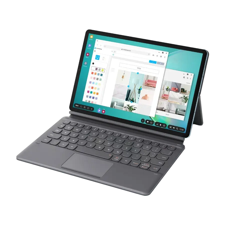 Samsung Bookcover Keyboard tastaturdeksel Tab S6, grå