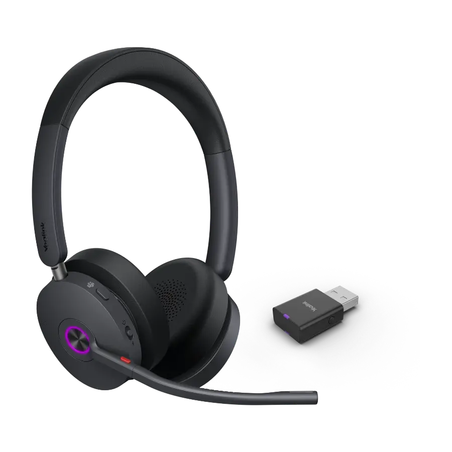 Yealink WH68 Hybrid Teams Headset, svart