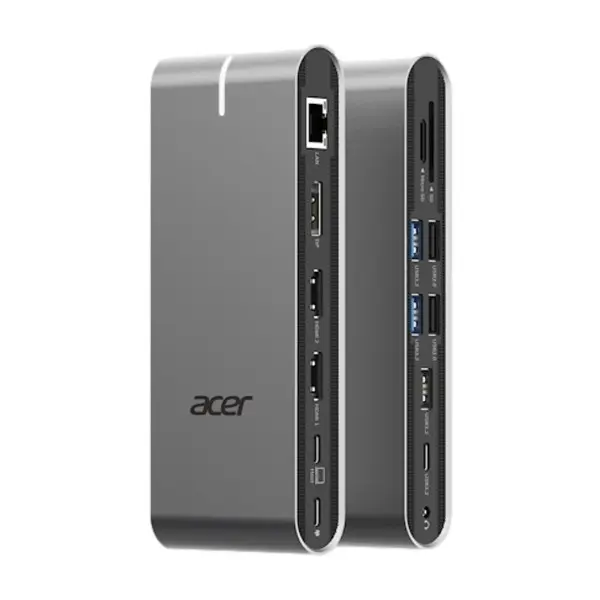 Acer HP.DSCAB.022 USB-C dokkingstasjon, 100 W, sølv