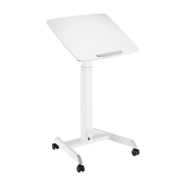 Deltaco Delo0111 vippbart kontorbord, hvit