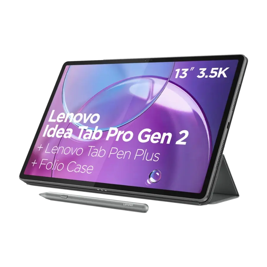 Lenovo Idea Tab Pro Gen 2 13" (inkl. folio-deksel og penn) Wi-Fi 8/256 GB nettbrett, Luna Grey