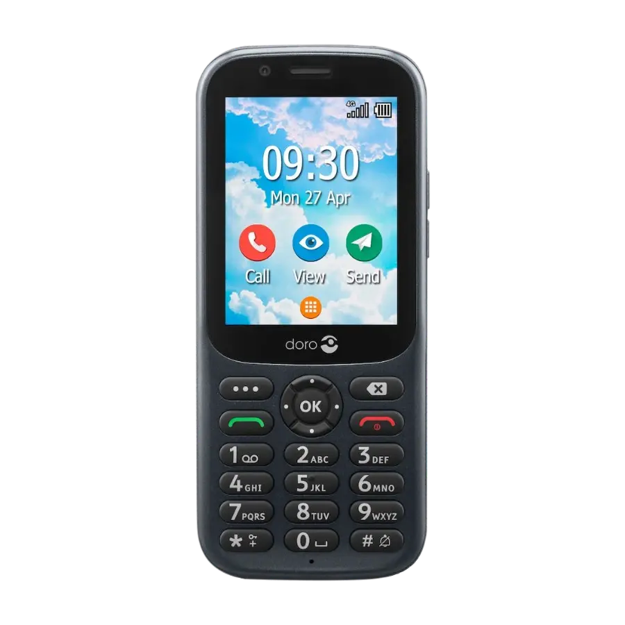 Doro 731X 4G, graphite mobiltelefon