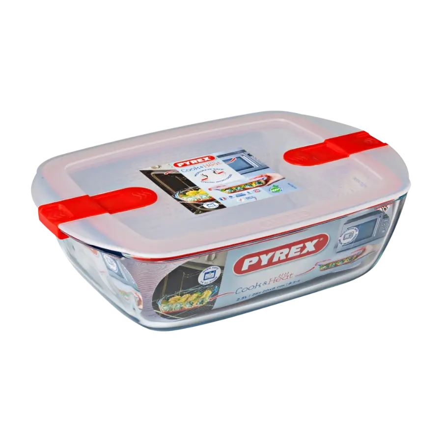 Pyrex Cook & Heat fat 28X20X8CM 2,5l