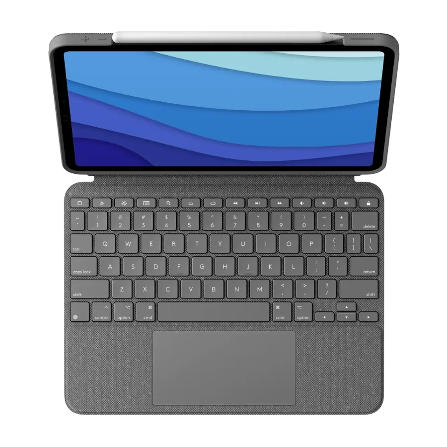 Logitech Combo Touch, grå iPad Pro 11" Smart Connector Qwerty nordisk
