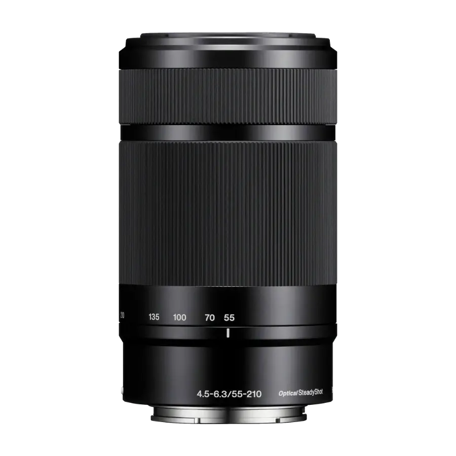 Sony E 55-210mm f/4.5-6.3-objektiv (SEL55210B), svart