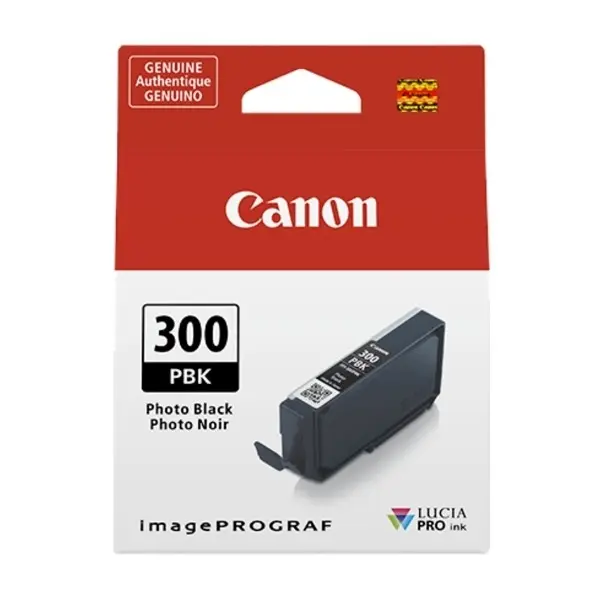 Canon PFI-300 1 Stykker Original Foto, sort