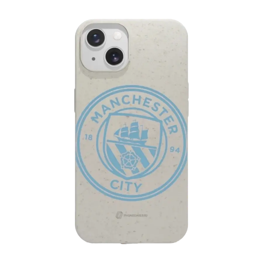 Phonecases3D iPhone 13 Man City komposterbart deksel, hvit