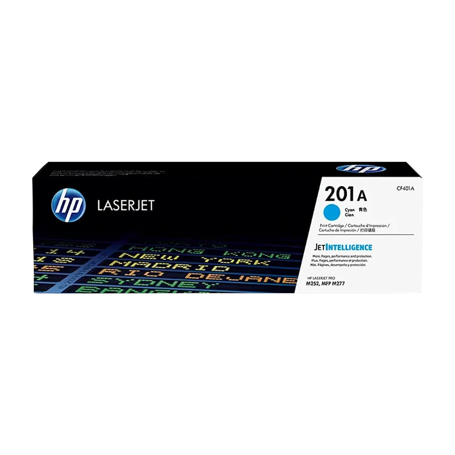 HP 201A, cyan toner cartridge