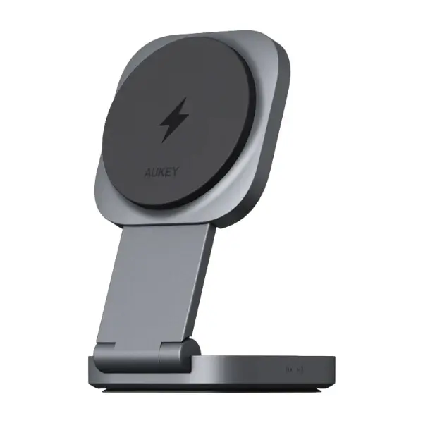 AUKEY LC-MC211P MagFusion L Plus 25 W 2-i-1 trådløs lader