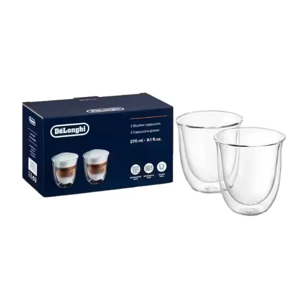 Delonghi DLSC311 Cappuccino-Glass 2 stk