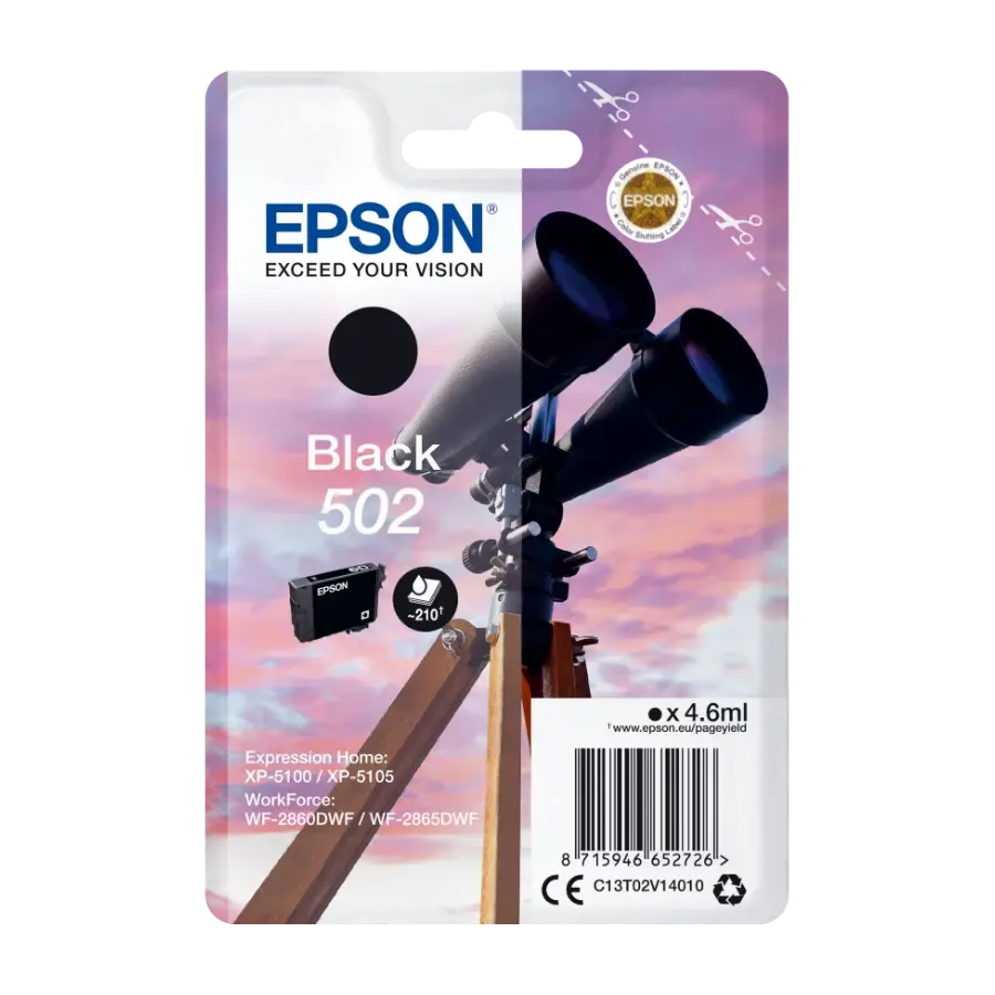 Epson Singlepack, black 502 blekkpatron