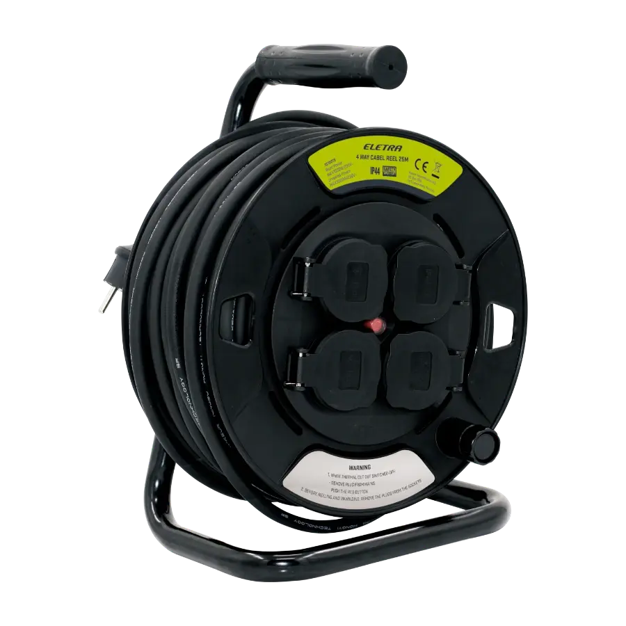 Eletra 4-veis kabeltrommel 25 m
