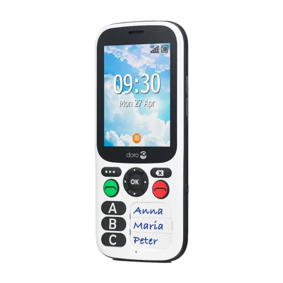 Doro 780X (4G) svart/hvit