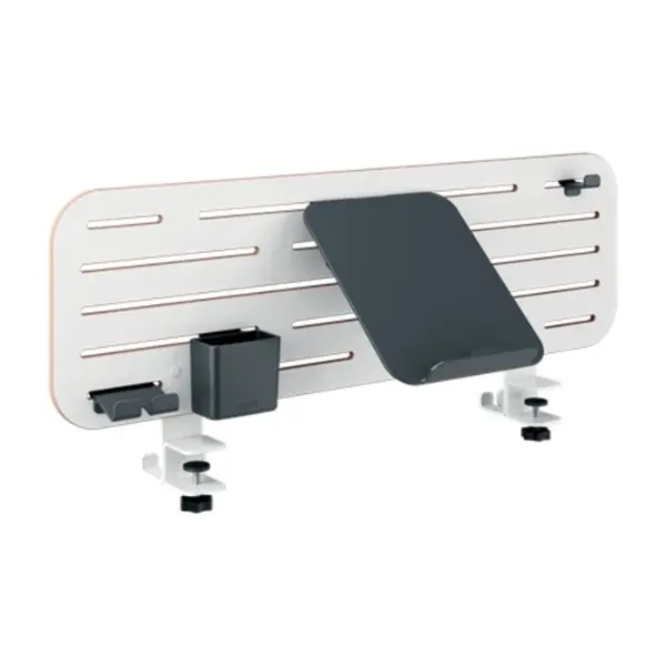 Leitz Ergo Pegboard skrivebordsorganisator med laptopholder, 80x25 cm, hvit
