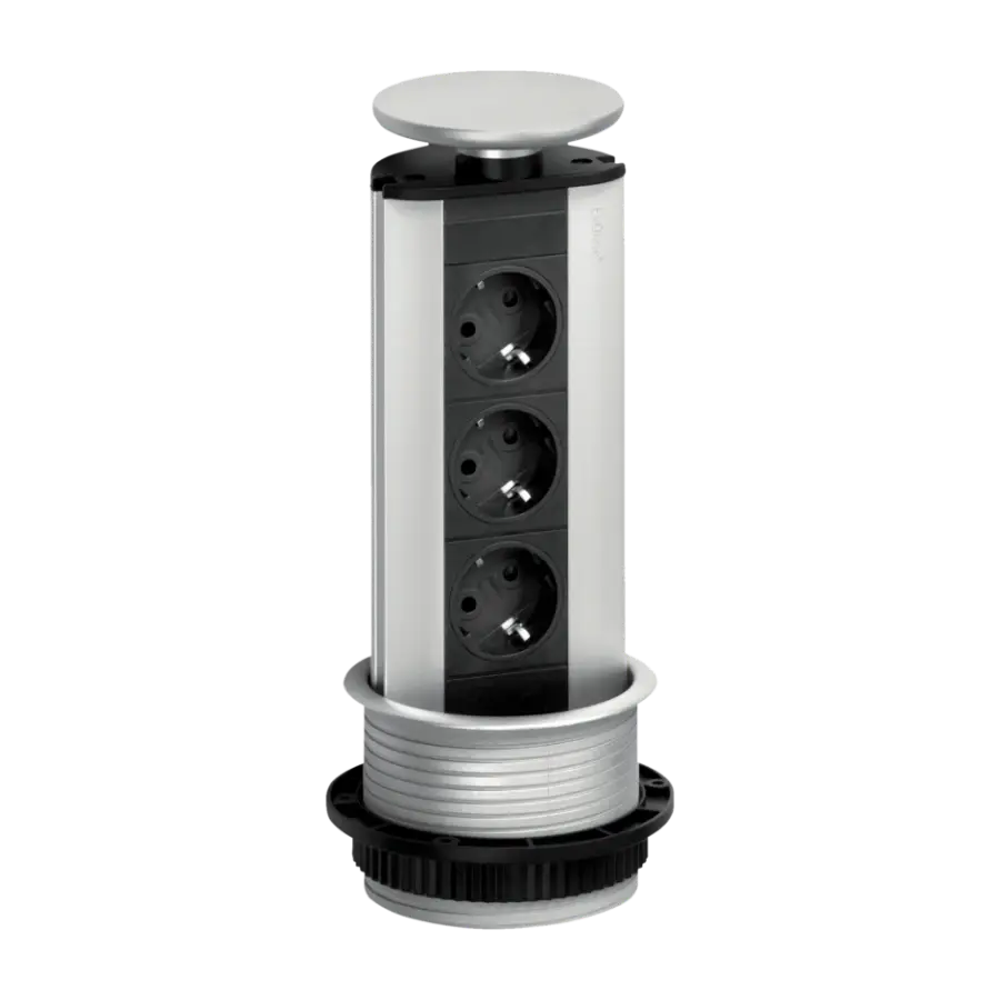 EVOline Port 3 X sokkel, sølv