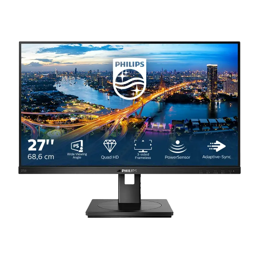 Philips B Line 275B1/00 LED Display 68,6 cm (27") 2560 X 1440 Piksler 2K Ultra HD Lcd, svart