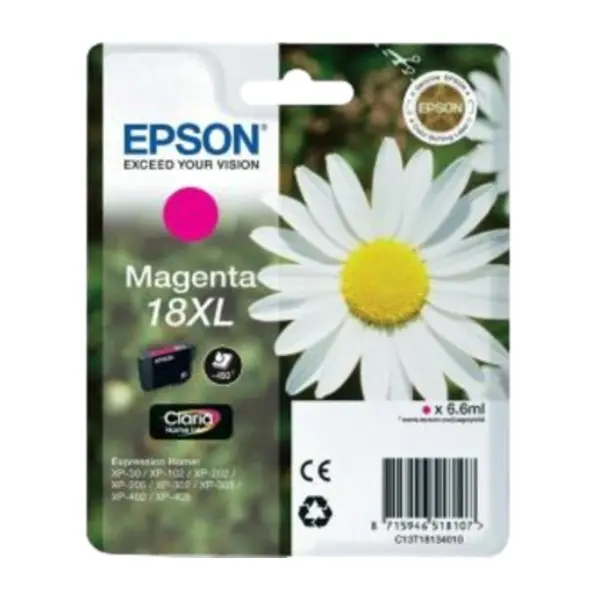 Epson, magenta 18Xl Claria Home blekk