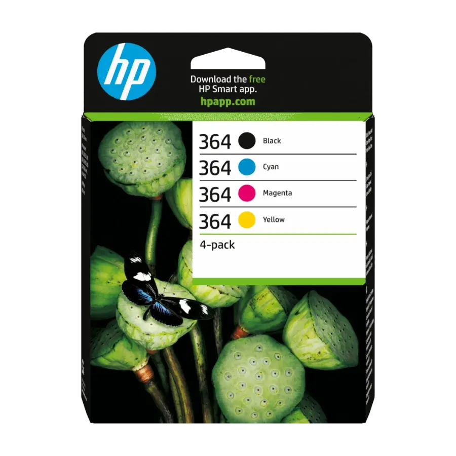 HP 364 (sort/cyan/magenta/gul) hpn9j73ae