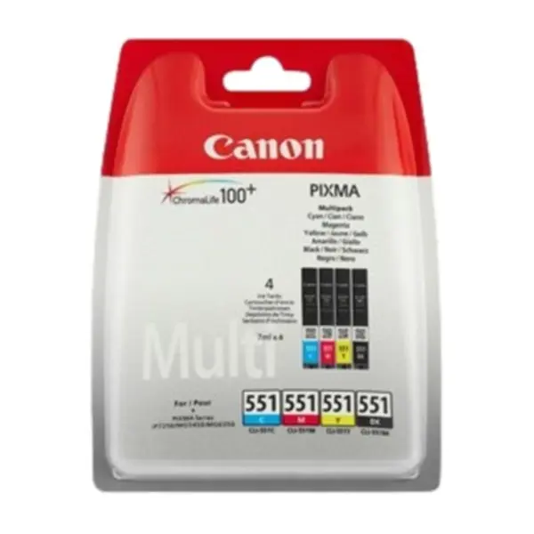 Canon CLI-551 (cyan/magenta/gul/sort)