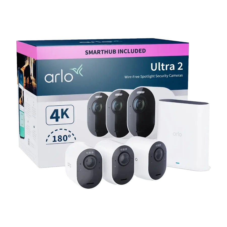 Arlo Ultra 2 3-kamera sikkerhetssystem