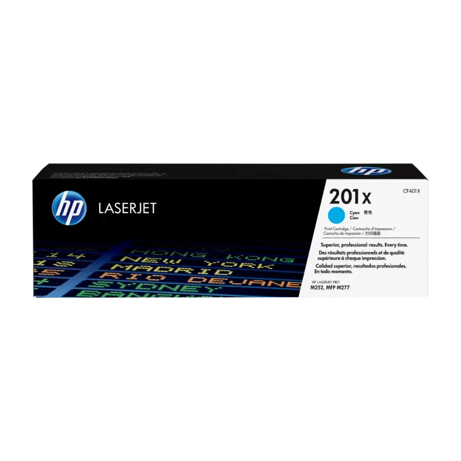 HP 201X, cyan toner cartridge