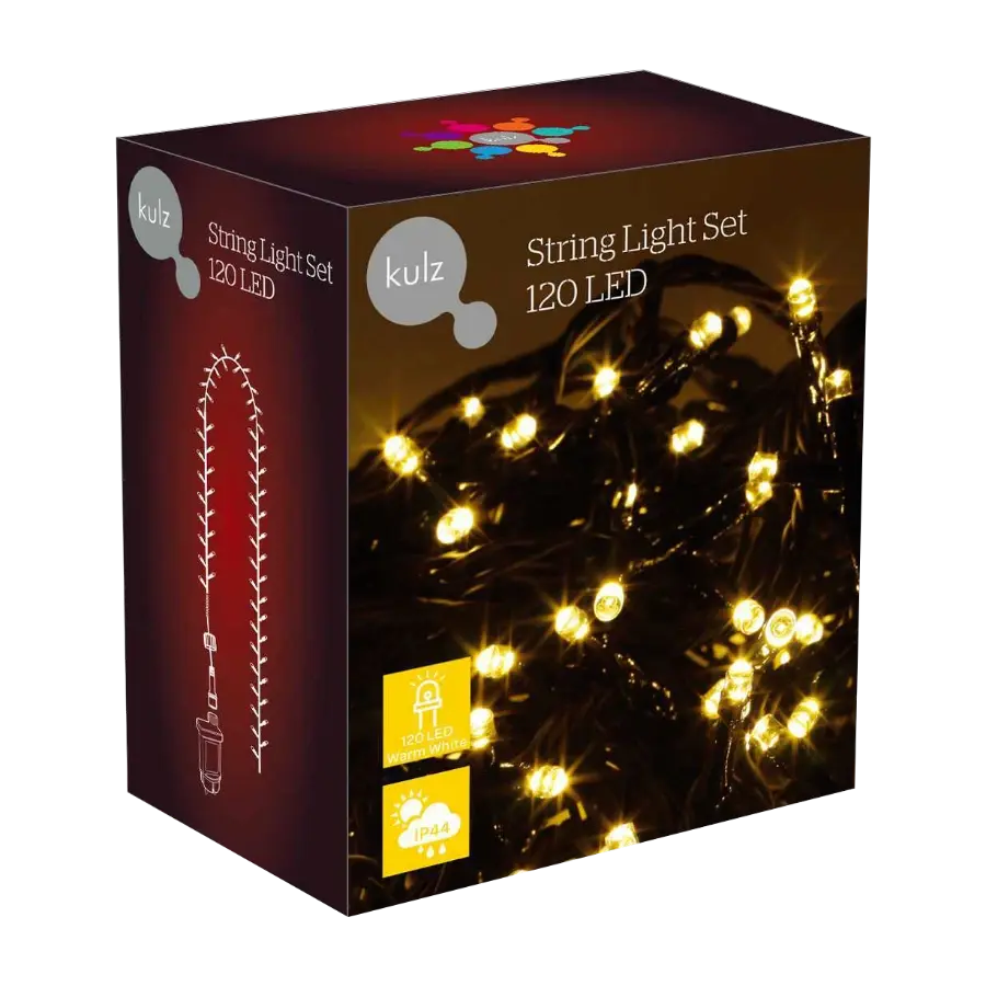 Kulz KULEDST120WW2 lysslynge 120 LED, Varm hvit