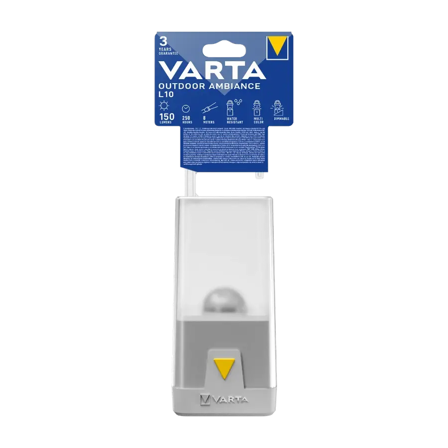 Varta Outdoor Ambiance L10 LED Campinglykt, hvit