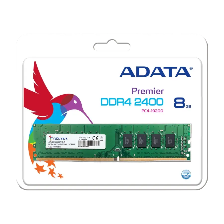 Adata DDR4 U Dimm 2400MHZ 8gb
