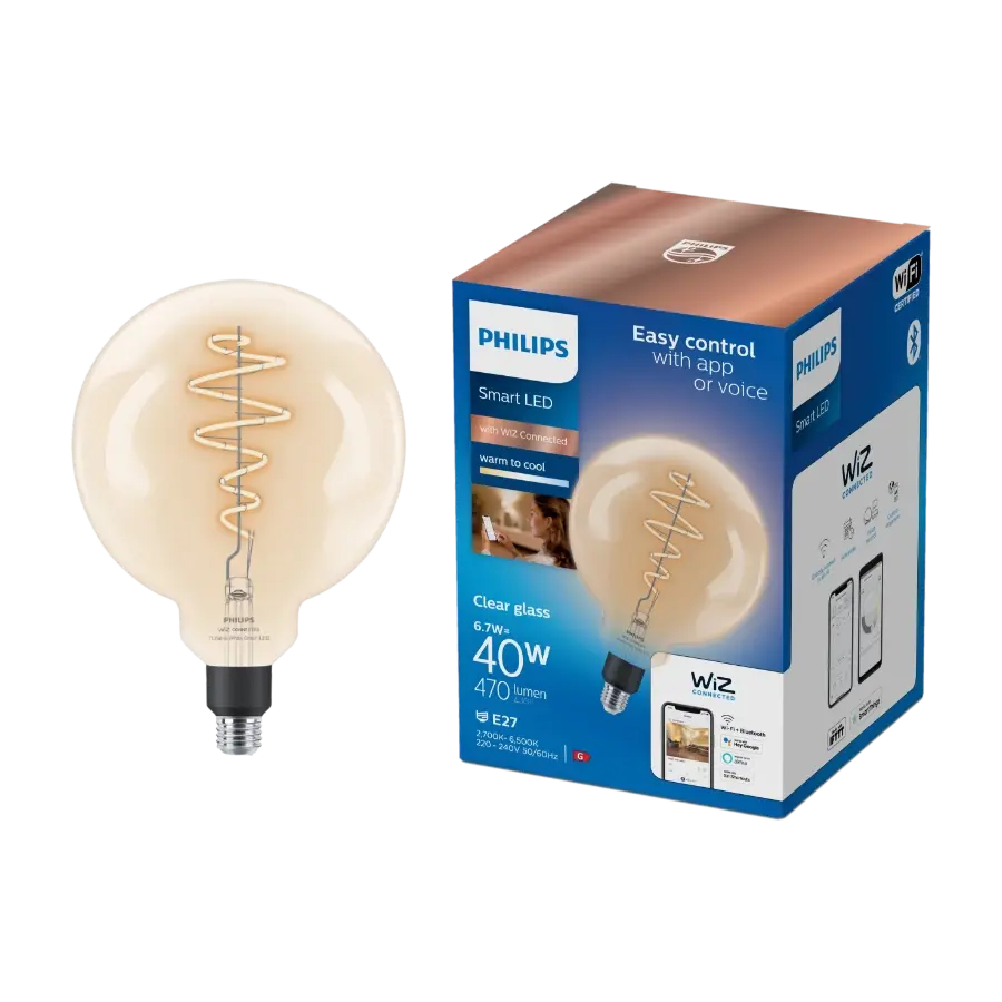 Philips Cl Filament-smartpære 6,7W G200 E27