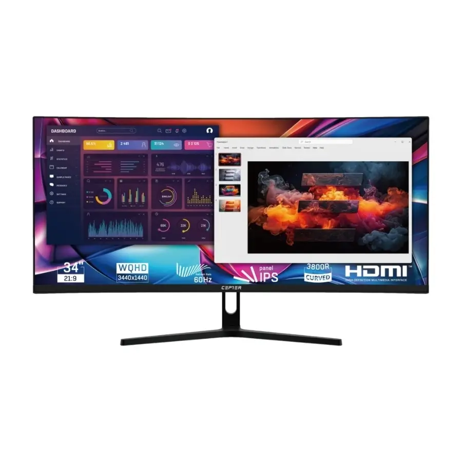 Cepter Pulse X2 34" UWQHD-skjerm