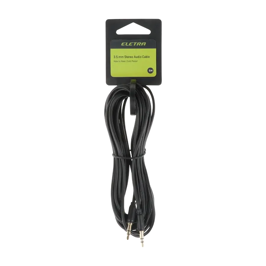 Eletra Mini jack kabel hann-hann 5M, svart