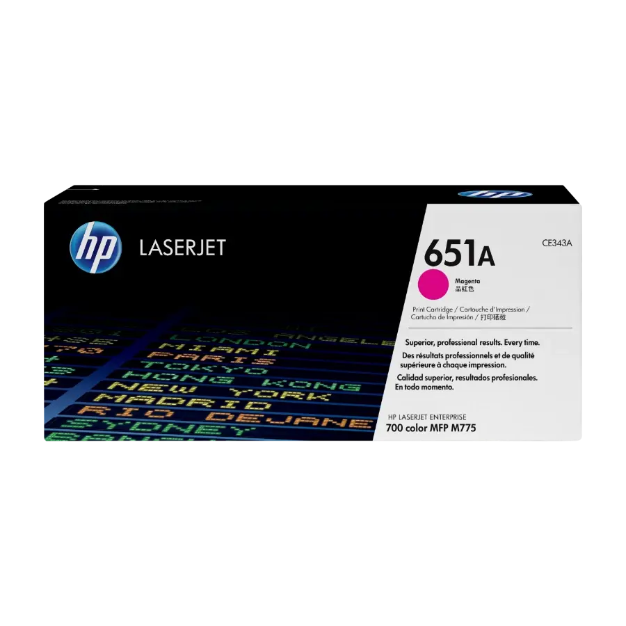 HP 651A 1 Stykker Original fiolblå