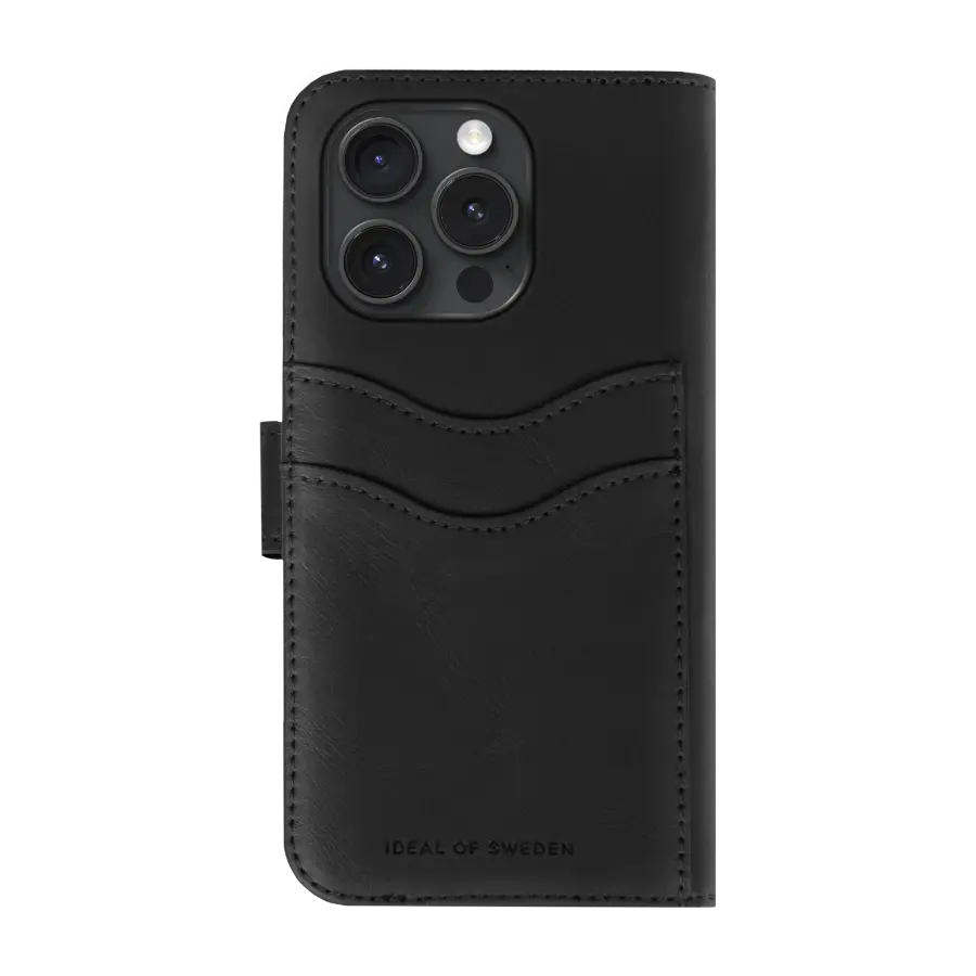 IDEAL OF SWEDEN Magnet Wallet+ iPhone 16 Pro Max lommeboketui, svart