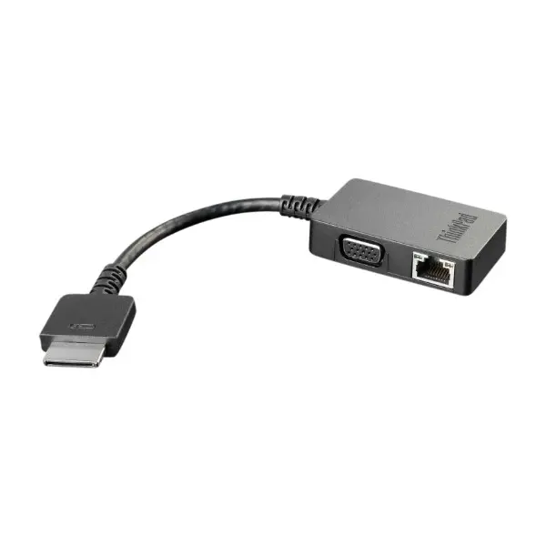 Lenovo 4X90J31060 Cable Gender Changer Onelink+ VGA/RJ45, svart