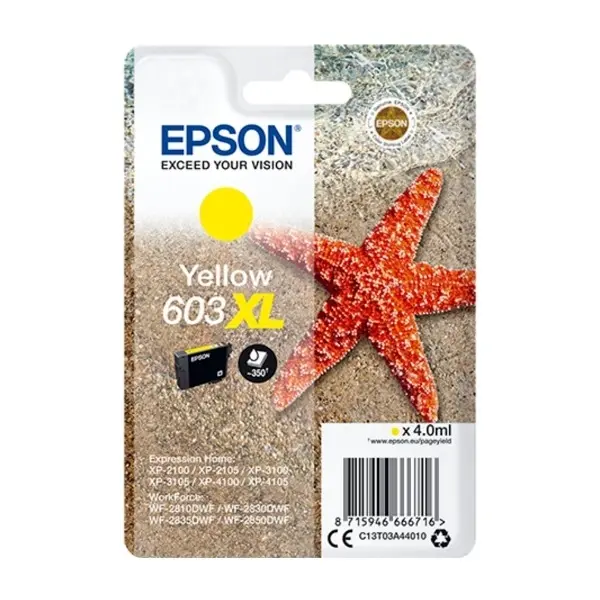 Epson Singlepack, yellow 603XL ink