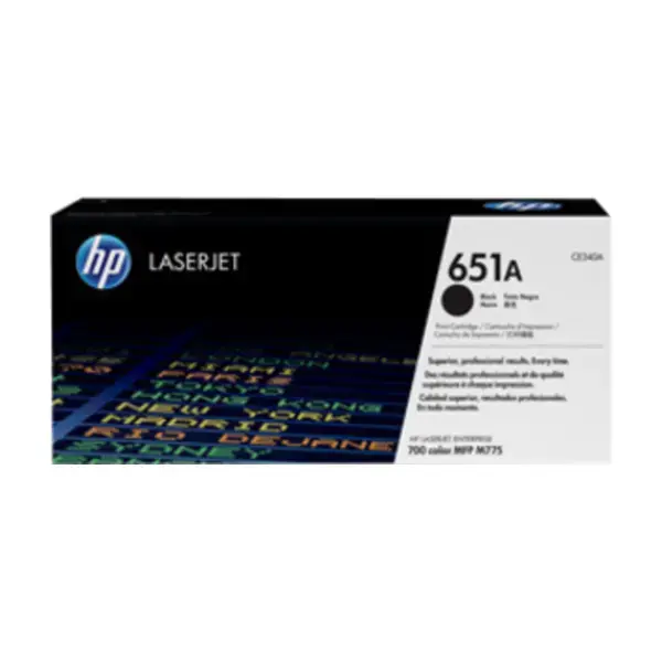 Color Laserjet 651A, black toner cartridg