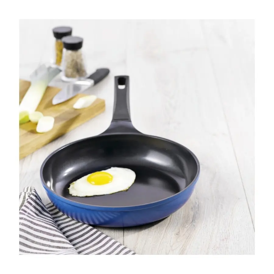 OBH 8142 stekepanne 26Cm Eco, blå alu