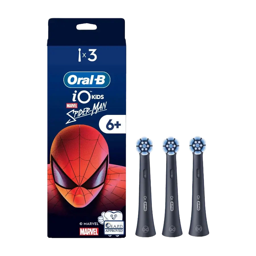 Oral-B iO Kids Spider-Man børstehoder, 3-pakk