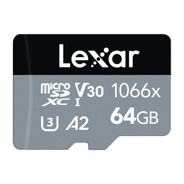 Lexar Pro 1066X MicroSDXC minnekort UHS-I (U3) R160/W70 64 GB