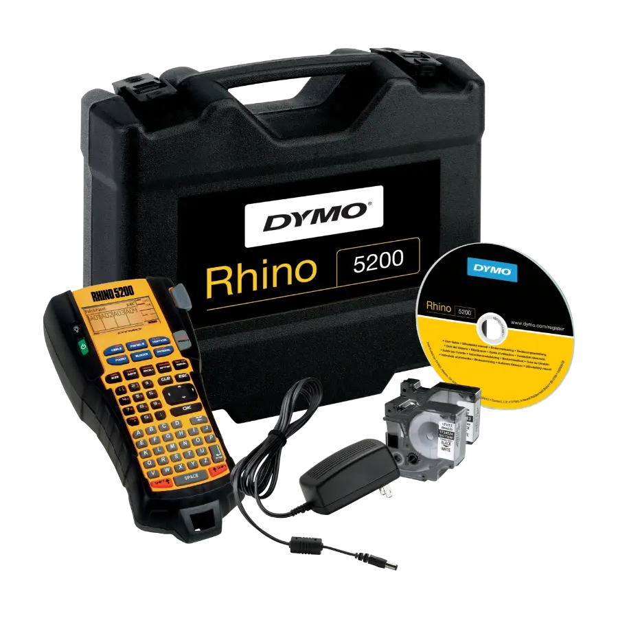 Dymo Rhino 5200 Kit etikettskriver Trermisk overføring 180 X 180 DPI abc