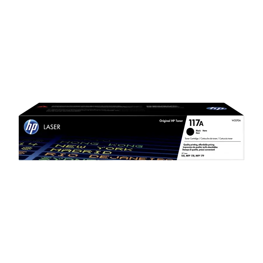 HP Clj 117A, svart Laserjet-toner w2070a