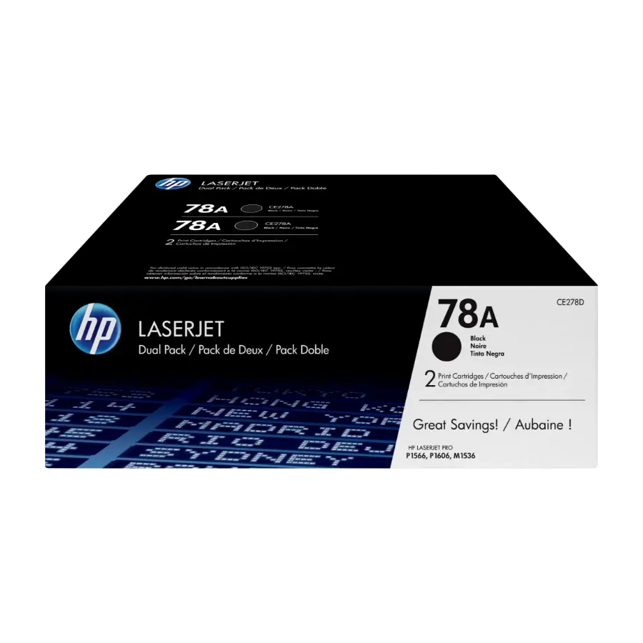 HP 78A 2 Stykker Original, svart