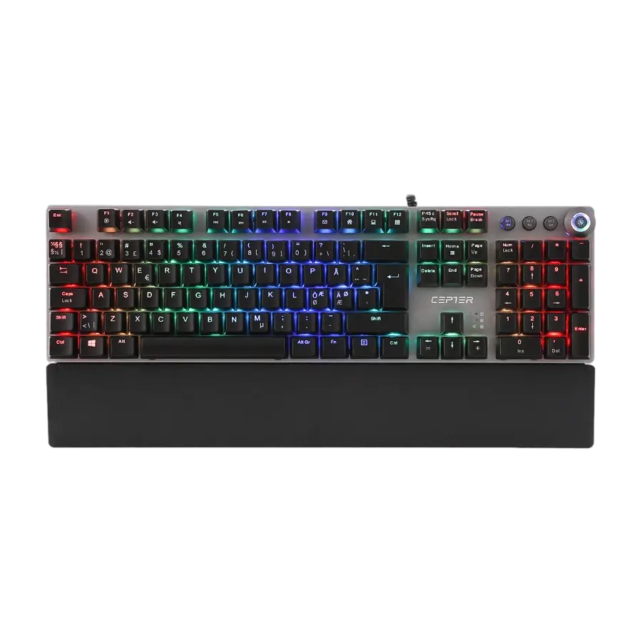 Cepter Legacy gamingtastatur, blå brytere