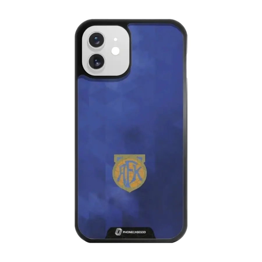 Phonecases3D iPhone 12 Aalesunds FK 3D mobildeksel, svart